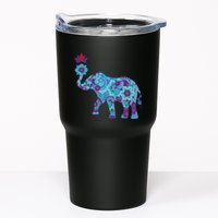Henna Styled Elephant Lotus Flower Save The Elephants Tumbler