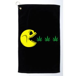 Halloween Skeleton Eats Weed Funny Marijuana Cannabis 420 Platinum Collection Golf Towel