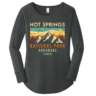 Hot Springs Est. 1921 Retro Arkansas National Park Women's Perfect Tri Tunic Long Sleeve Shirt