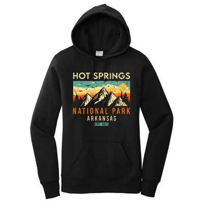 Hot Springs Est. 1921 Retro Arkansas National Park Women's Pullover Hoodie