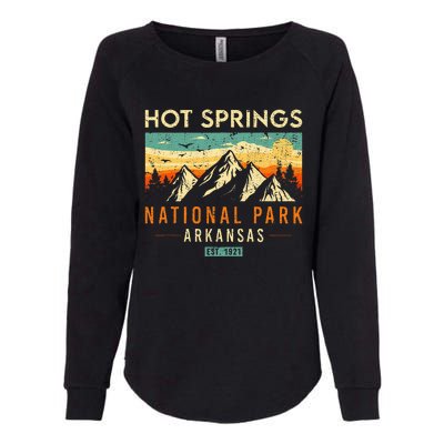 Hot Springs Est. 1921 Retro Arkansas National Park Womens California Wash Sweatshirt