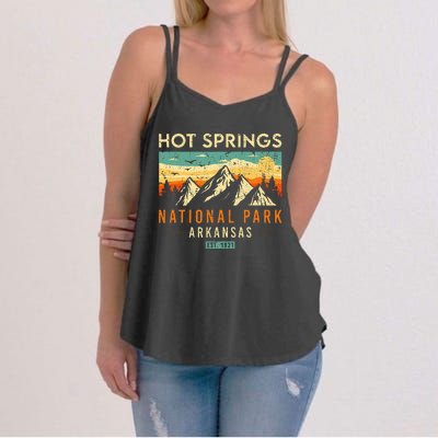 Hot Springs Est. 1921 Retro Arkansas National Park Women's Strappy Tank