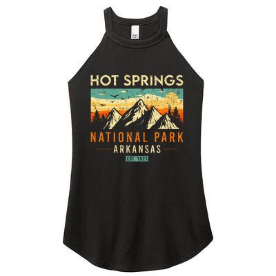 Hot Springs Est. 1921 Retro Arkansas National Park Women's Perfect Tri Rocker Tank