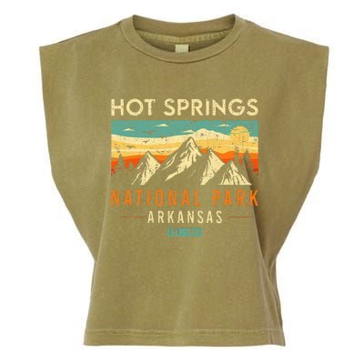 Hot Springs Est. 1921 Retro Arkansas National Park Garment-Dyed Women's Muscle Tee