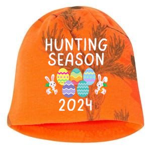 Hunting Season Eggs Funny Easter Day 2024 Egg Hunt Hunter Funny Easter Bunny Kati - Camo Knit Beanie