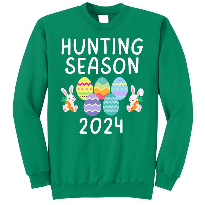 Hunting Season Eggs Funny Easter Day 2024 Egg Hunt Hunter Funny Easter Bunny Sweatshirt