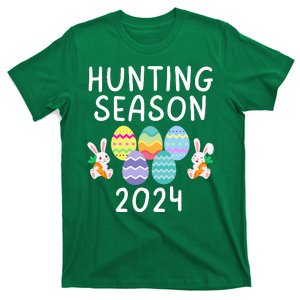 Hunting Season Eggs Funny Easter Day 2024 Egg Hunt Hunter Funny Easter Bunny T-Shirt