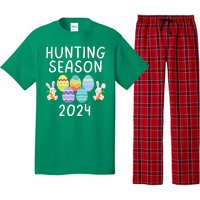 Hunting Season Eggs Funny Easter Day 2024 Egg Hunt Hunter Funny Easter Bunny Pajama Set