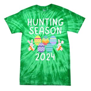 Hunting Season Eggs Funny Easter Day 2024 Egg Hunt Hunter Funny Easter Bunny Tie-Dye T-Shirt