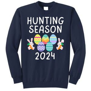 Hunting Season Eggs Funny Easter Day 2024 Egg Hunt Hunter Funny Easter Bunny Tall Sweatshirt