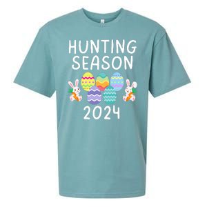 Hunting Season Eggs Funny Easter Day 2024 Egg Hunt Hunter Funny Easter Bunny Sueded Cloud Jersey T-Shirt