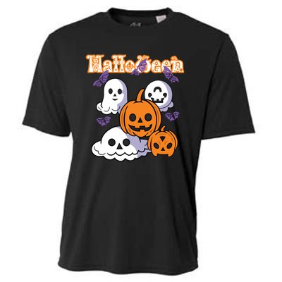 Halloween Scary Evil Pumpkin Cooling Performance Crew T-Shirt