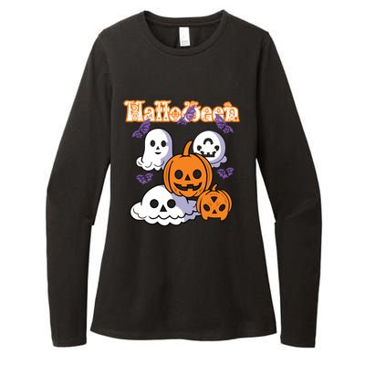 Halloween Scary Evil Pumpkin Womens CVC Long Sleeve Shirt