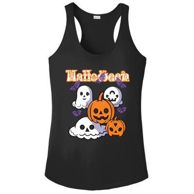 Halloween Scary Evil Pumpkin Ladies PosiCharge Competitor Racerback Tank