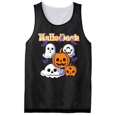 Halloween Scary Evil Pumpkin Mesh Reversible Basketball Jersey Tank