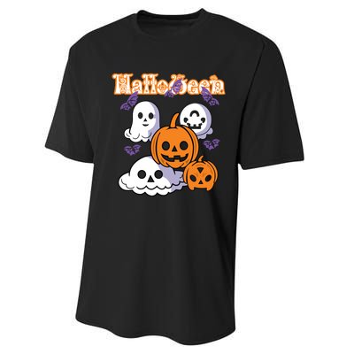 Halloween Scary Evil Pumpkin Performance Sprint T-Shirt