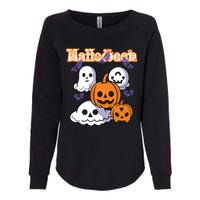 Halloween Scary Evil Pumpkin Womens California Wash Sweatshirt