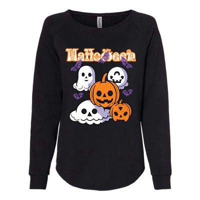 Halloween Scary Evil Pumpkin Womens California Wash Sweatshirt