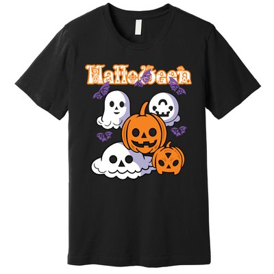 Halloween Scary Evil Pumpkin Premium T-Shirt