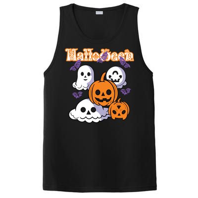 Halloween Scary Evil Pumpkin PosiCharge Competitor Tank