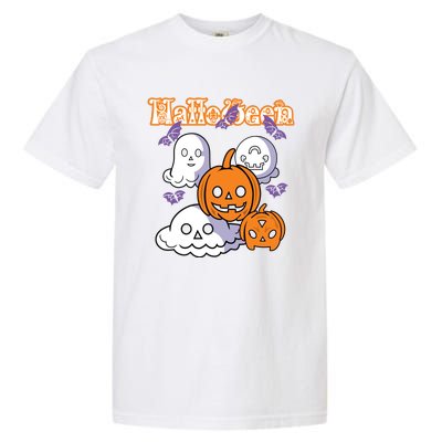 Halloween Scary Evil Pumpkin Garment-Dyed Heavyweight T-Shirt