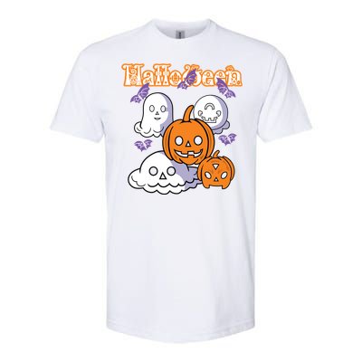 Halloween Scary Evil Pumpkin Softstyle CVC T-Shirt