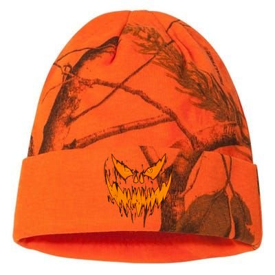 Halloween Scary Evil Pumpkin Face Jack O Lantern Design Cool Gift Kati Licensed 12" Camo Beanie