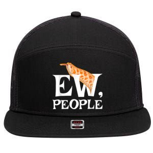 Hognose Snake EW People | Gift For Western Hoggy 7 Panel Mesh Trucker Snapback Hat