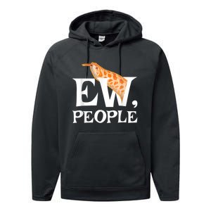 Hognose Snake EW People | Gift For Western Hoggy Performance Fleece Hoodie