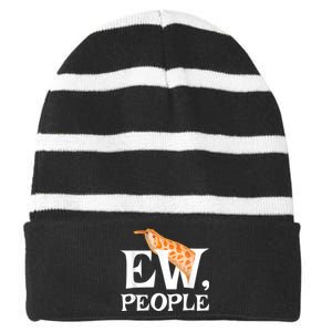 Hognose Snake EW People | Gift For Western Hoggy Striped Beanie with Solid Band