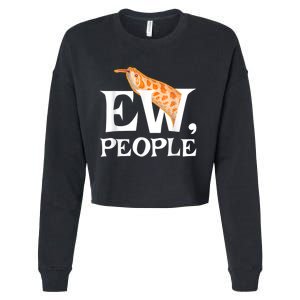 Hognose Snake EW People | Gift For Western Hoggy Cropped Pullover Crew