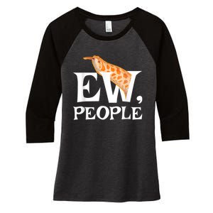 Hognose Snake EW People | Gift For Western Hoggy Women's Tri-Blend 3/4-Sleeve Raglan Shirt