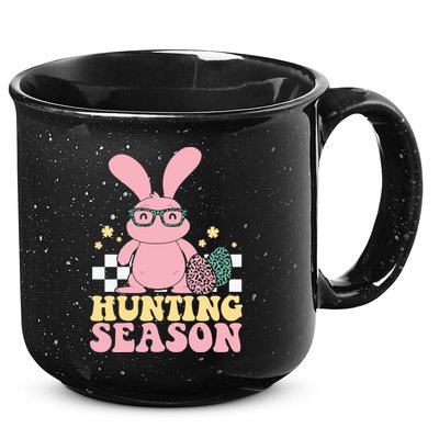 Hunting Season Easter Eggs Bunny Holiday 15oz Campfire Ceramic Mug