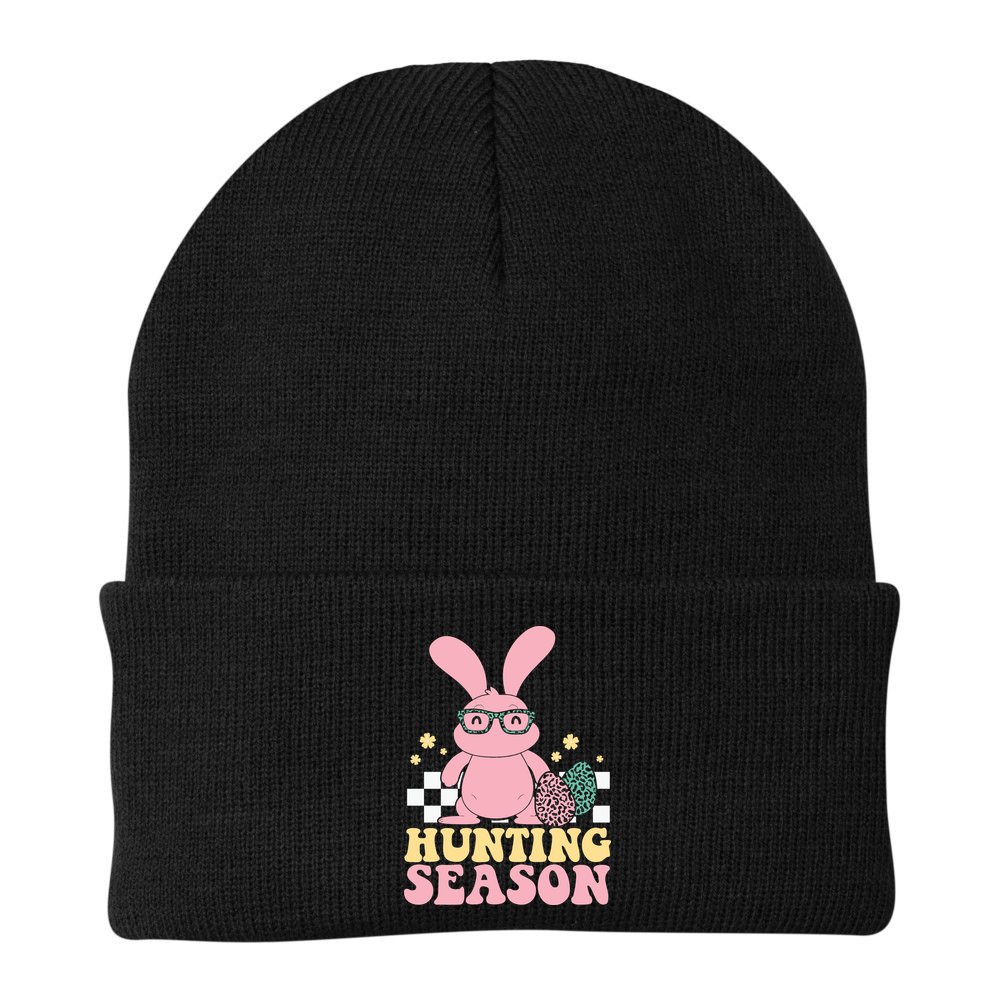 Hunting Season Easter Eggs Bunny Holiday Beanie