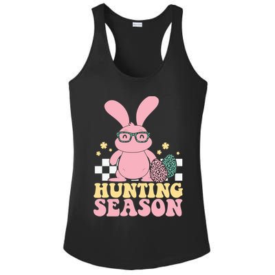 Hunting Season Easter Eggs Bunny Holiday Ladies PosiCharge Competitor Racerback Tank
