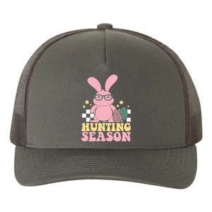 Hunting Season Easter Eggs Bunny Holiday Yupoong Adult 5-Panel Trucker Hat