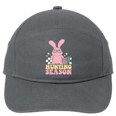 Hunting Season Easter Eggs Bunny Holiday 7-Panel Snapback Hat