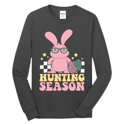 Hunting Season Easter Eggs Bunny Holiday Tall Long Sleeve T-Shirt