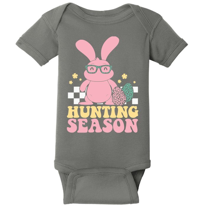 Hunting Season Easter Eggs Bunny Holiday Baby Bodysuit