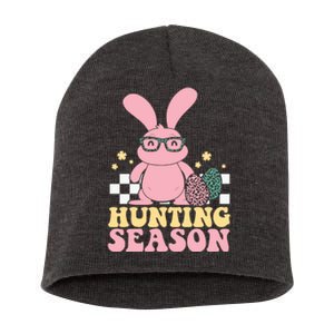 Hunting Season Easter Eggs Bunny Holiday Short Acrylic Beanie