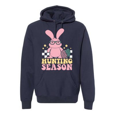 Hunting Season Easter Eggs Bunny Holiday Premium Hoodie