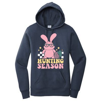 Hunting Season Easter Eggs Bunny Holiday Women's Pullover Hoodie