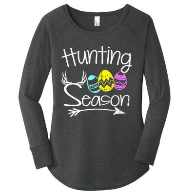 Hunting Season Egg Dear Easter Day Men Funny Women's Perfect Tri Tunic Long Sleeve Shirt