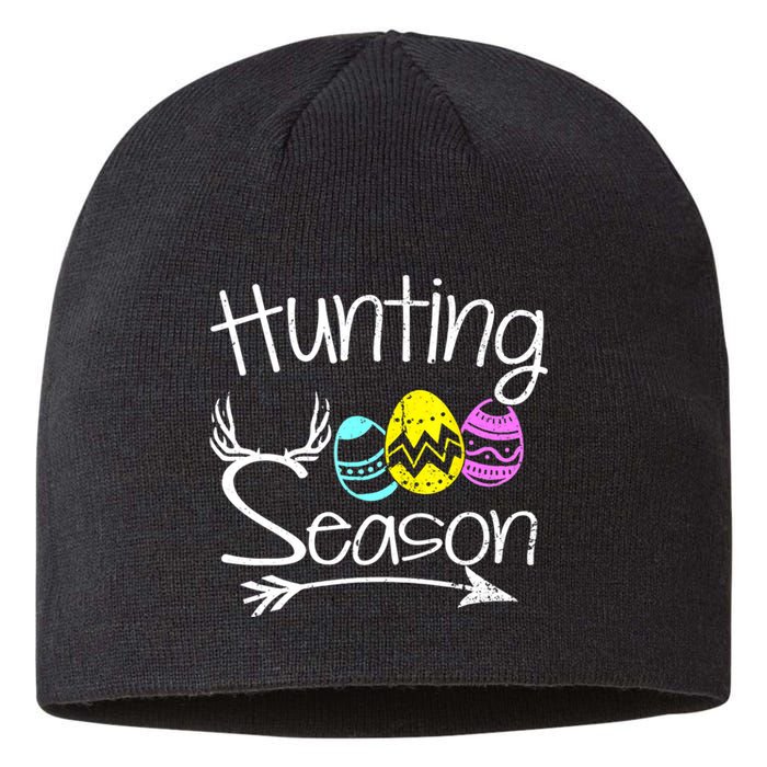 Hunting Season Egg Dear Easter Day Men Funny Sustainable Beanie