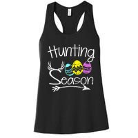 Hunting Season Egg Dear Easter Day Men Funny Women's Racerback Tank