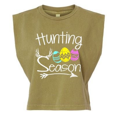 Hunting Season Egg Dear Easter Day Men Funny Garment-Dyed Women's Muscle Tee