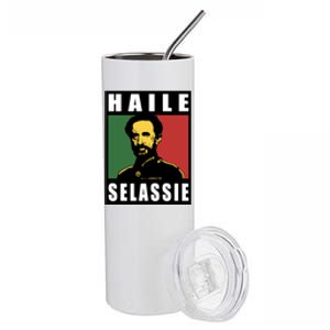 Haile Selassie Emperor Ethiopia Rastafari Stainless Steel Tumbler