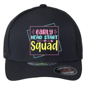 Headstart Squad Early Childhood Edu Teacher Back To School Flexfit Unipanel Trucker Cap