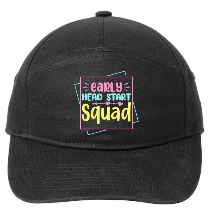 Headstart Squad Early Childhood Edu Teacher Back To School 7-Panel Snapback Hat