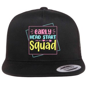 Headstart Squad Early Childhood Edu Teacher Back To School Flat Bill Trucker Hat